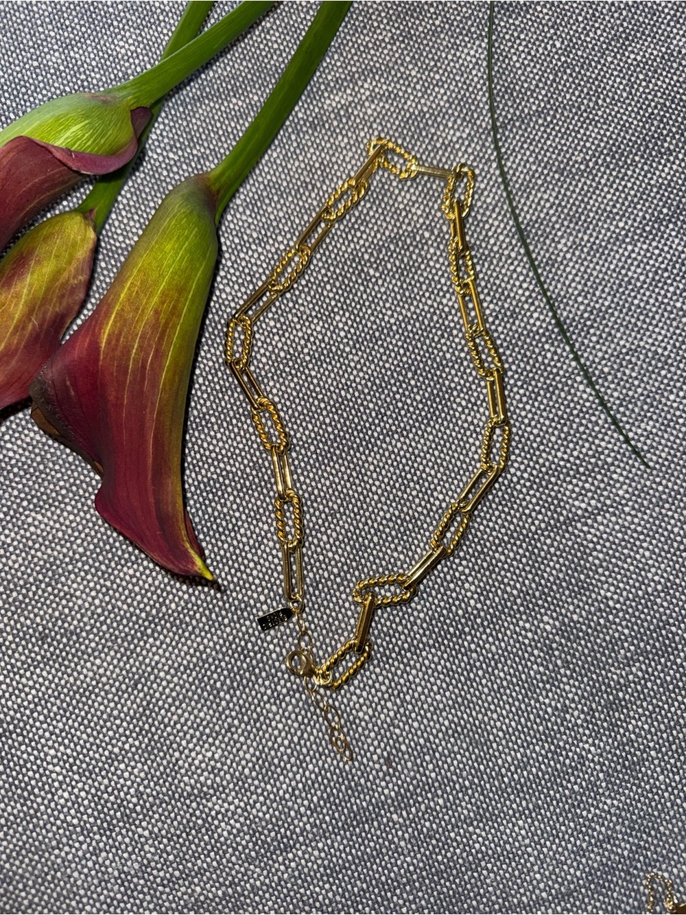 Electric Picks Gold Link Chain Necklace